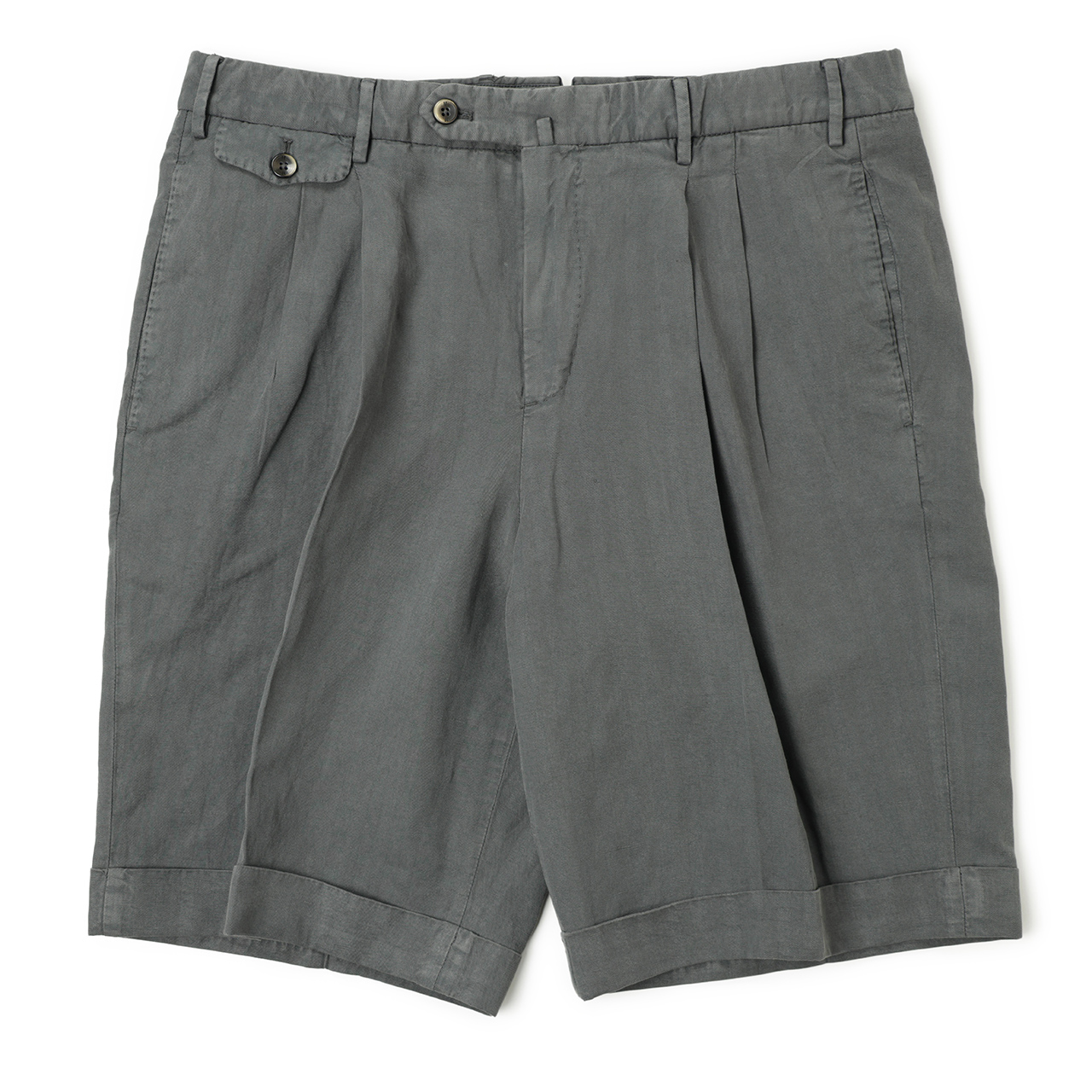 新品 PT TORINO BERMUDA リネン混 ショーツ 48 PT TORINO ピーティートリノ BERMUDA バミューダ ショーツ セルロース